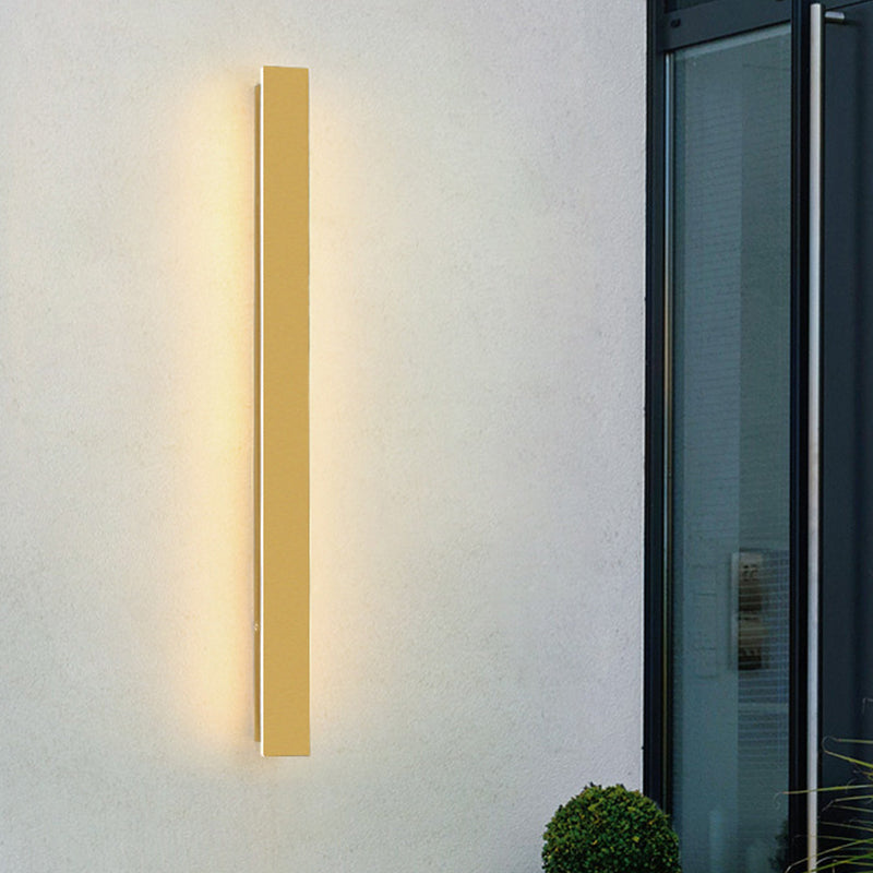 1 Light Linear Wall Sconce Contemporary Metal Wall Light Sconce