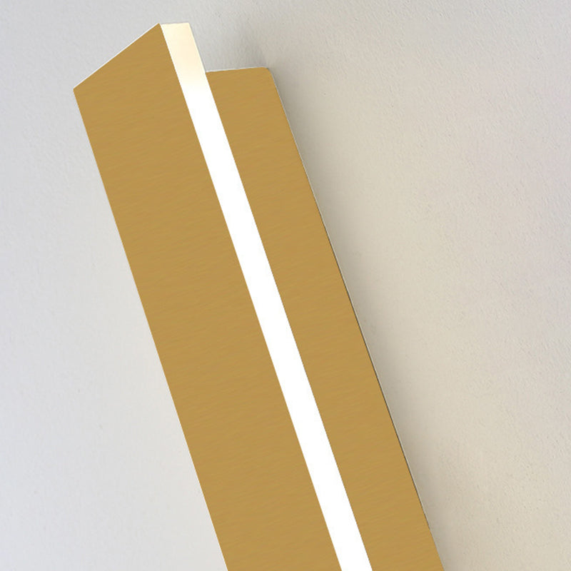 1 Light Linear Wall Sconce Contemporary Metal Wall Light Sconce