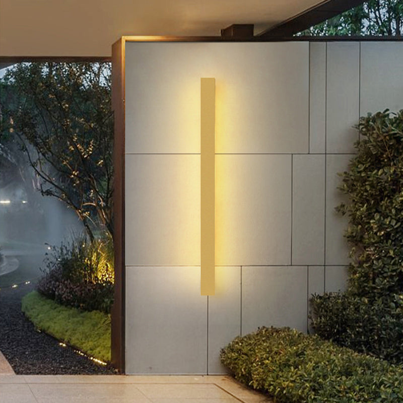 1 Light Linear Wall Sconce Contemporary Metal Wall Light Sconce