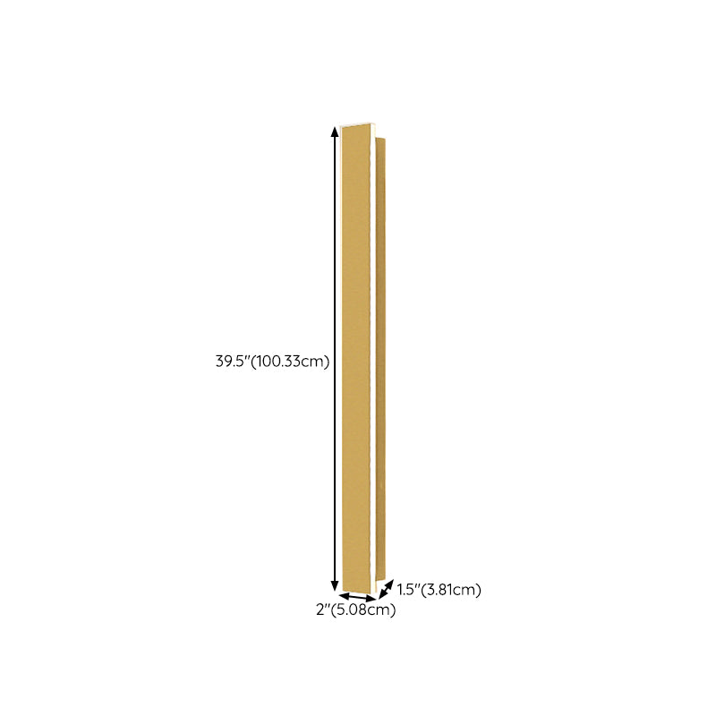 1 Light Linear Wall Sconce Contemporary Metal Wall Light Sconce