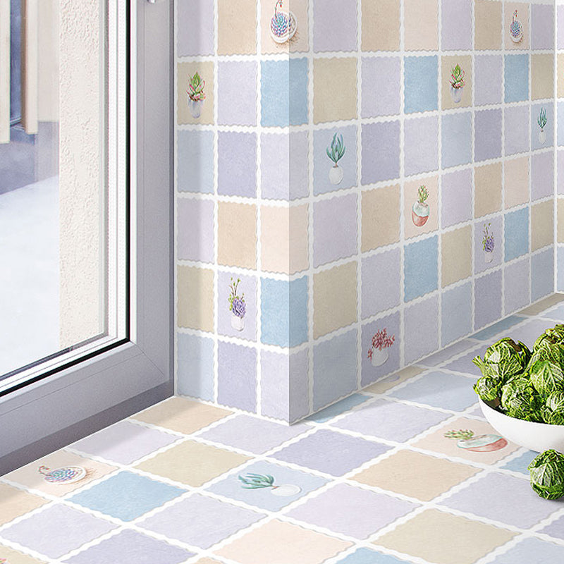 Modern Backsplash Wall Tile PVC Self Adhesive Wallpaper for Kitchen Backsplash