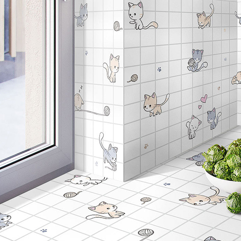 Modern Backsplash Wall Tile PVC Self Adhesive Wallpaper for Kitchen Backsplash