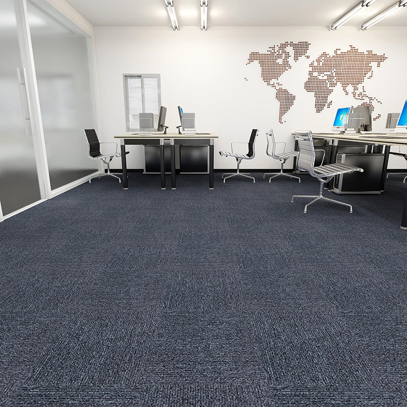 Square Carpet Tiles Multi Level Loop Glue Down Non-Skid Carpet Tile for Foyer