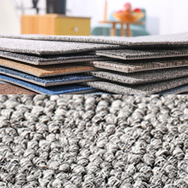 Square Carpet Tiles Multi Level Loop Glue Down Non-Skid Carpet Tile for Foyer