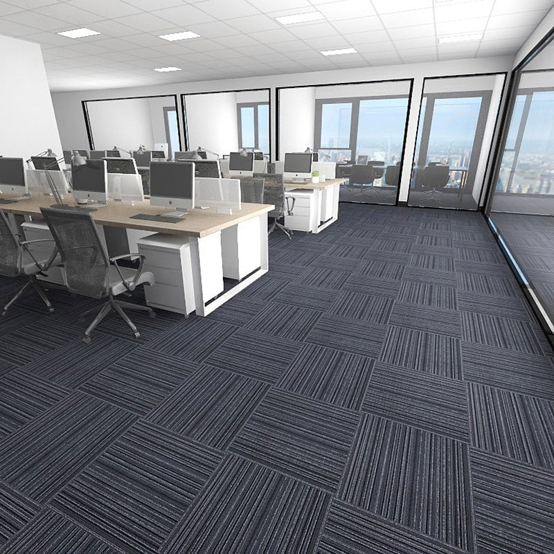 Square Carpet Tiles Multi Level Loop Glue Down Non-Skid Carpet Tile for Foyer