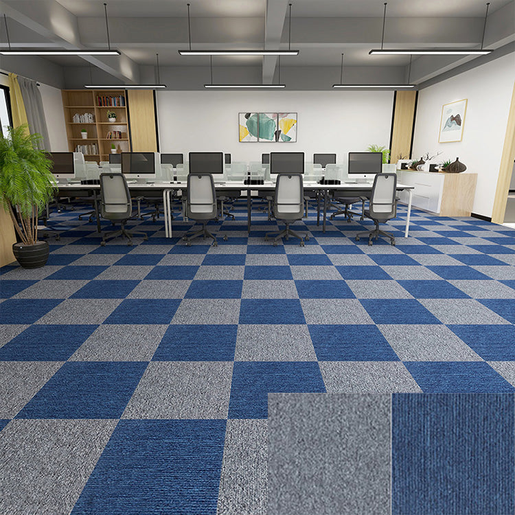 Square Carpet Tiles Multi Level Loop Glue Down Non-Skid Carpet Tile for Foyer