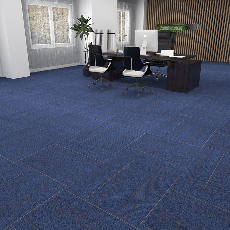 Square Carpet Tiles Multi Level Loop Glue Down Non-Skid Carpet Tile for Foyer