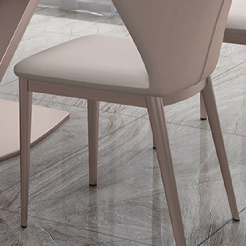 Sintered Stone DiningTable Set 1/5/7 Pieces with Metal Base Kitchen Furniture Set