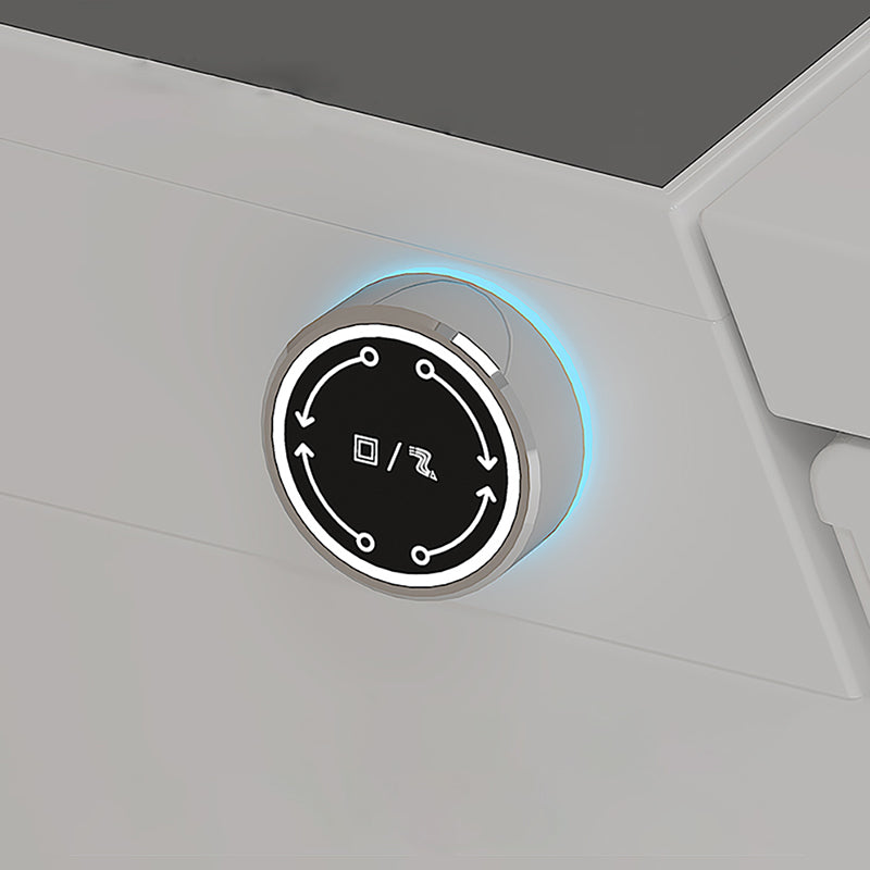 Elongated Floor Mount Bidet Gloss Finish Smart Bidet in White