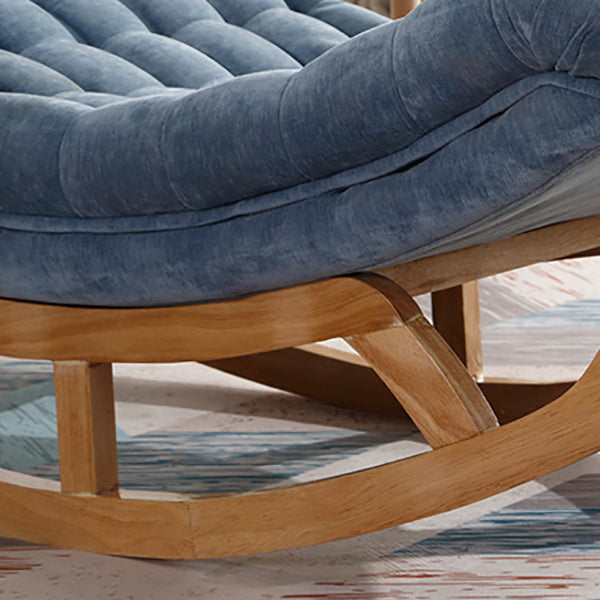 Interior Furniture Relaxing Lazy Sofa Chair Leisure Velvet Fabric Rocking Chair