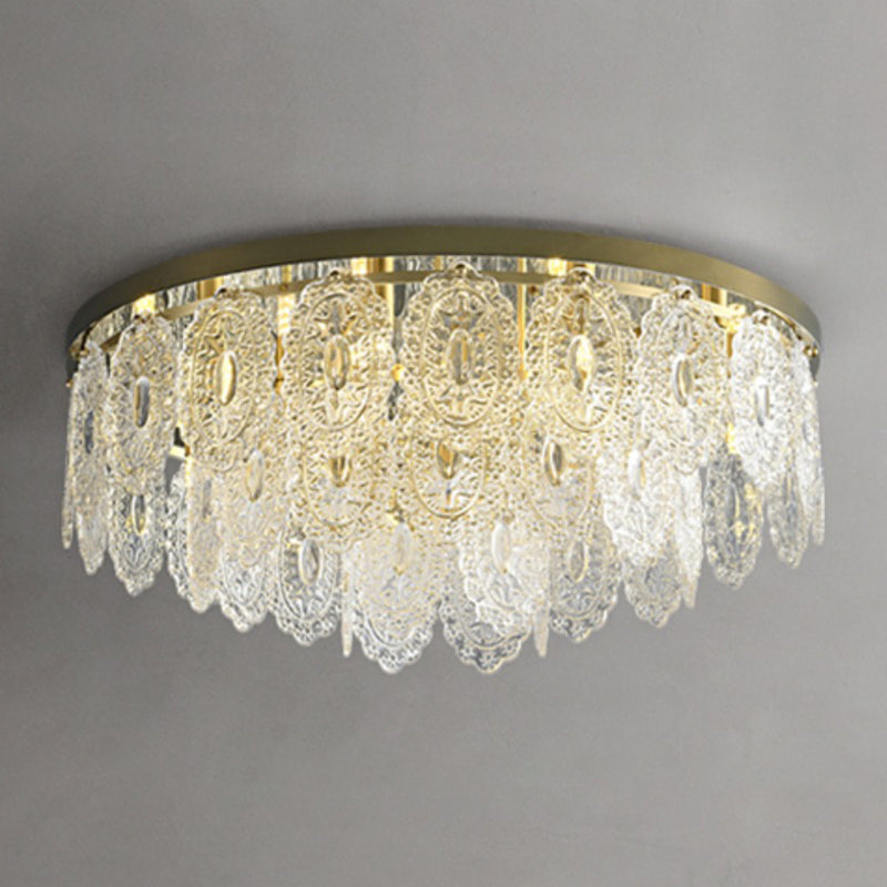 Contemporary Flush Mount Light Glass Shade Flush Mount Ceiling Light Fixture