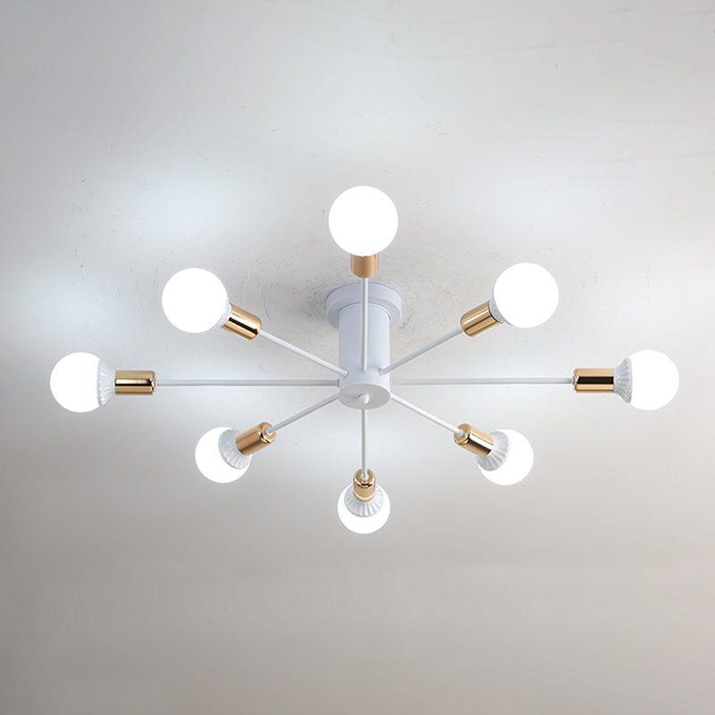 Industrial Ceiling Light Minimalist Flush Mount Ceiling Light Fixture with Glass Shade