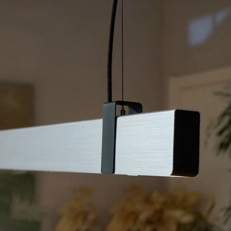 Rectangle 1 - Light LED Kitchen Island Fixture Metal Contemporary Ceiling Pendant