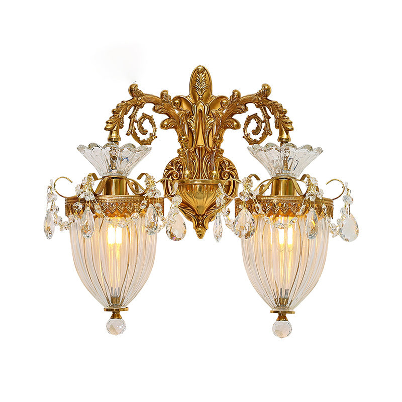 Nordic Style Copper Vanity Light Cone Shape Vanity Lamp for Shower Room