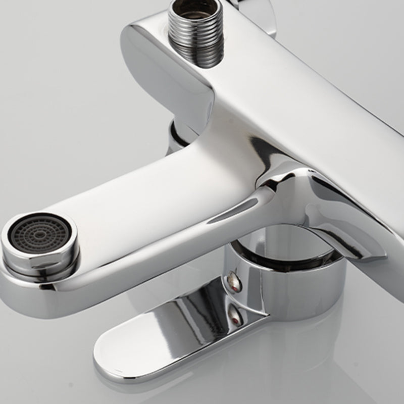 Popular Wall Mount Tub Faucet Fixed Lever Handle Bath Filler Trim