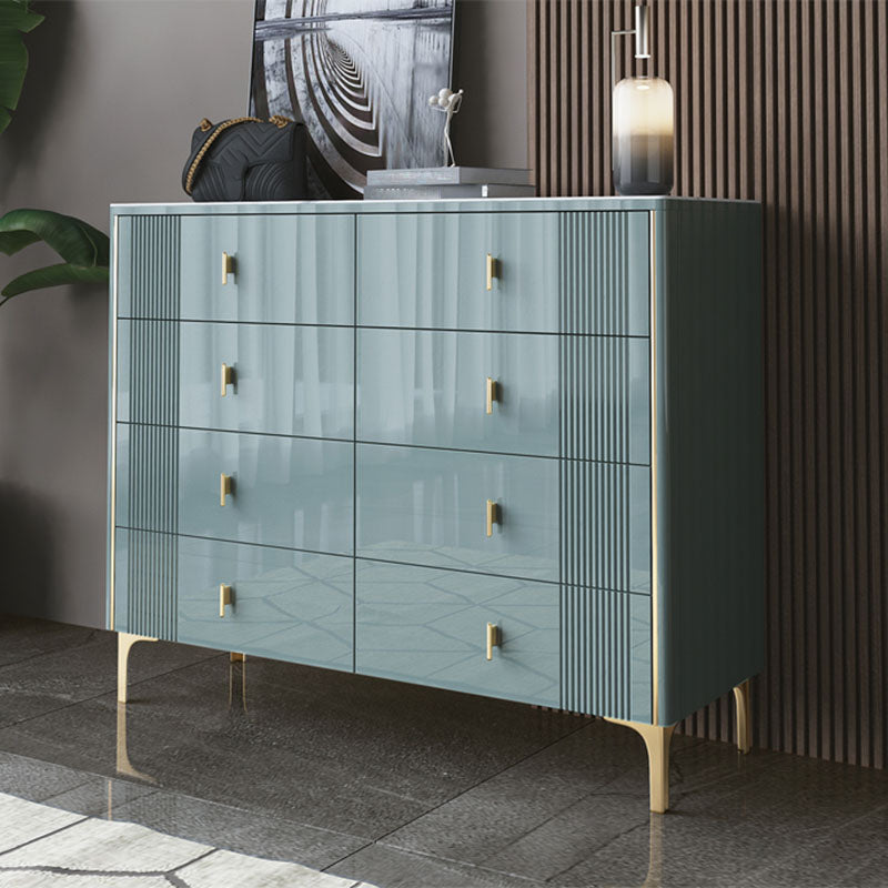 Classic Glam Storage Chest Dresser 15.6 Inch Width Stone Dresser with 6/8/9 Drawers