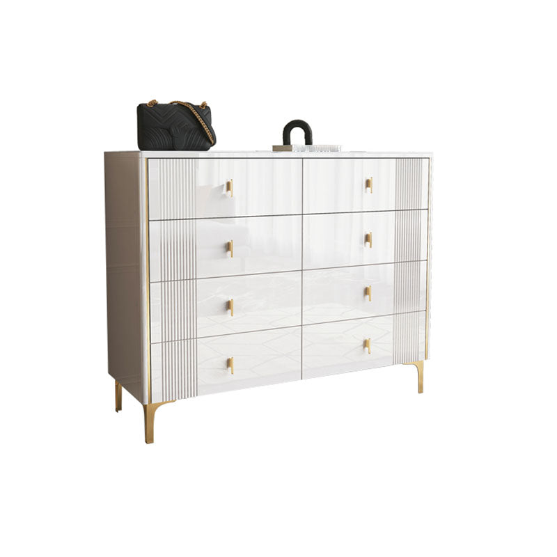 Classic Glam Storage Chest Dresser 15.6 Inch Width Stone Dresser with 6/8/9 Drawers