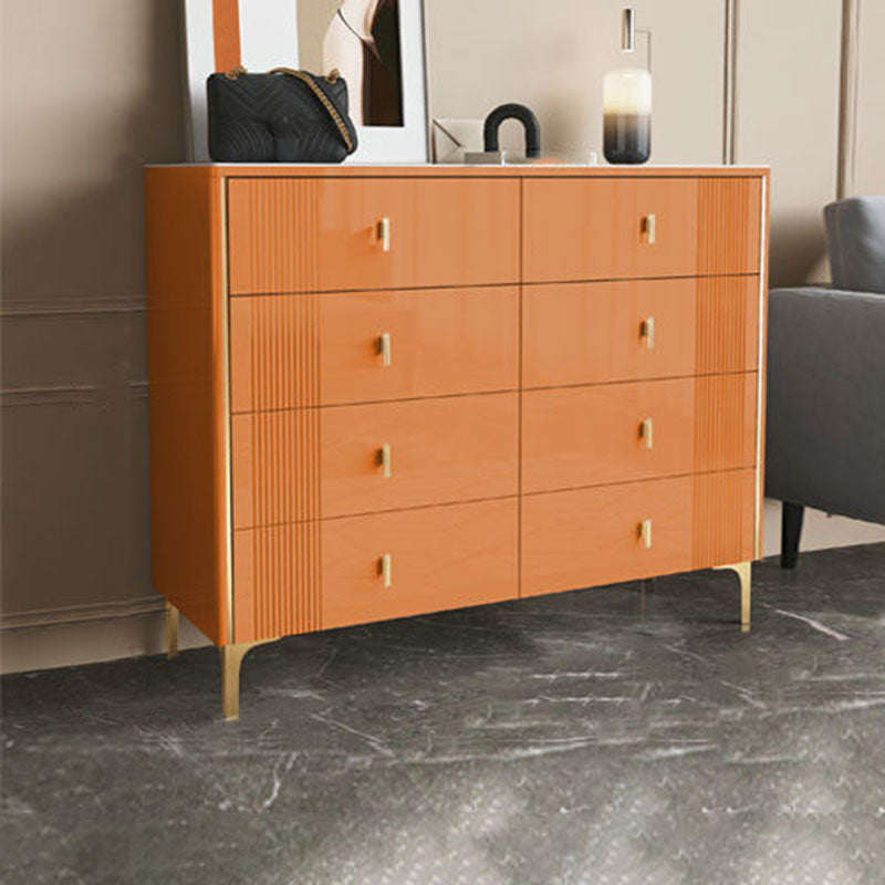 Classic Glam Storage Chest Dresser 15.6 Inch Width Stone Dresser with 6/8/9 Drawers