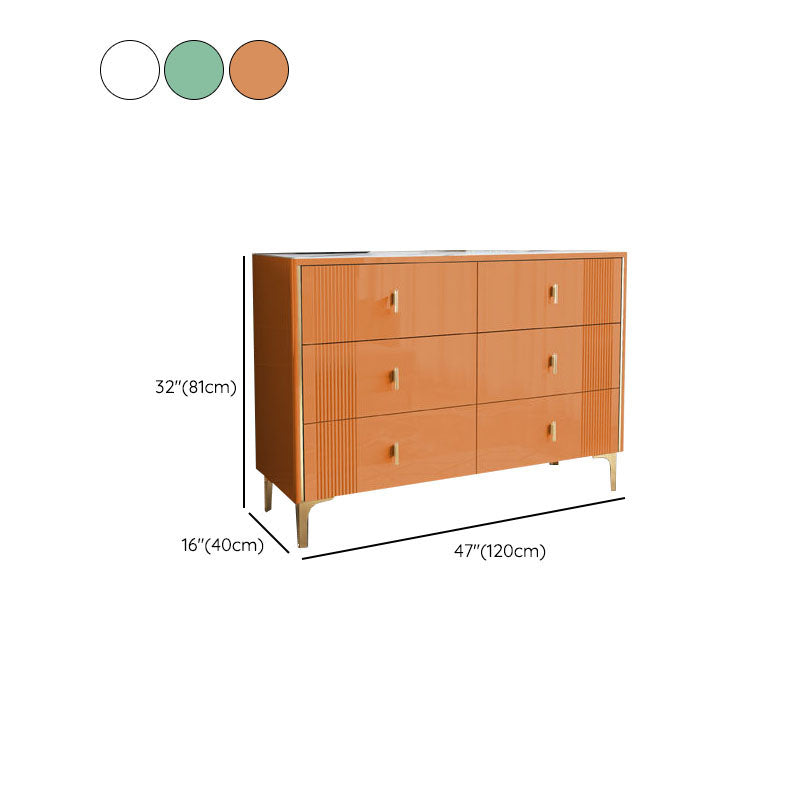 Classic Glam Storage Chest Dresser 15.6 Inch Width Stone Dresser with 6/8/9 Drawers
