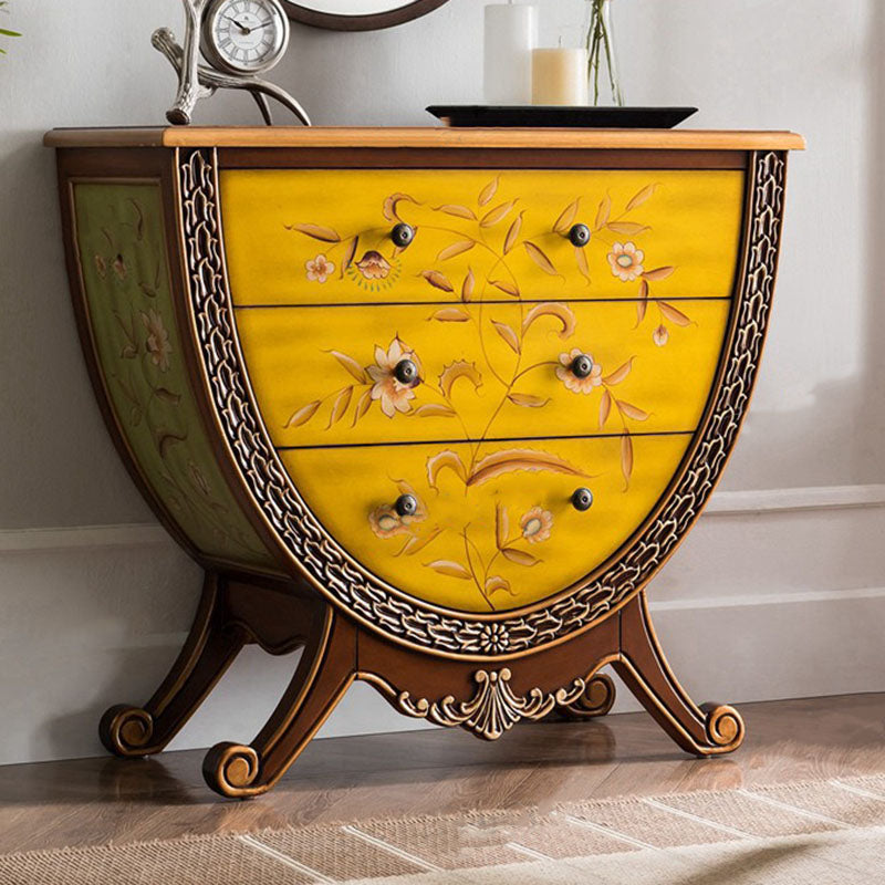 Traditional Storage Chest Solid Wood 15.6 Inch Width Dresser