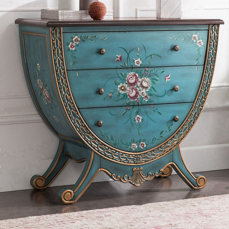 Traditional Storage Chest Solid Wood 15.6 Inch Width Dresser