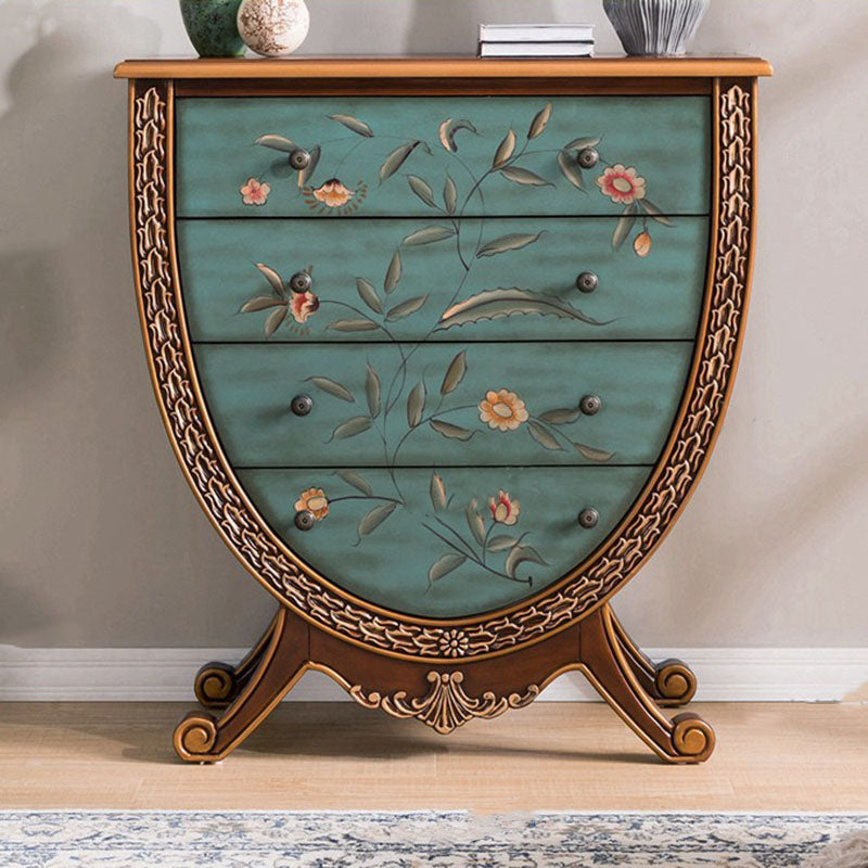 Traditional Storage Chest Solid Wood 15.6 Inch Width Dresser