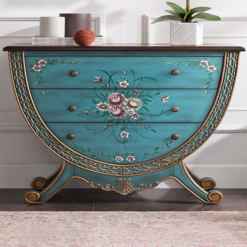 Traditional Storage Chest Solid Wood 15.6 Inch Width Dresser