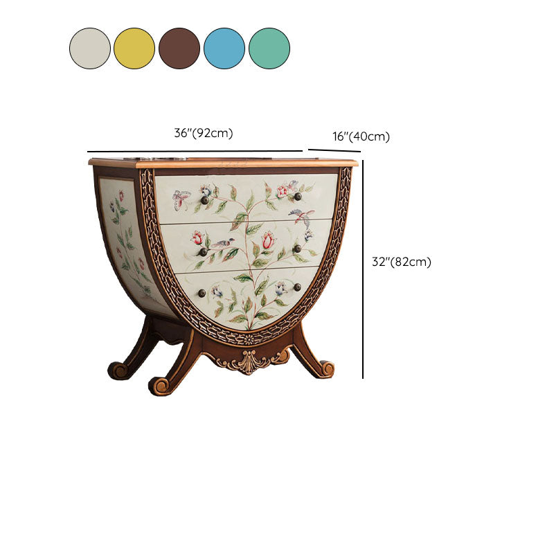 Traditional Storage Chest Solid Wood 15.6 Inch Width Dresser