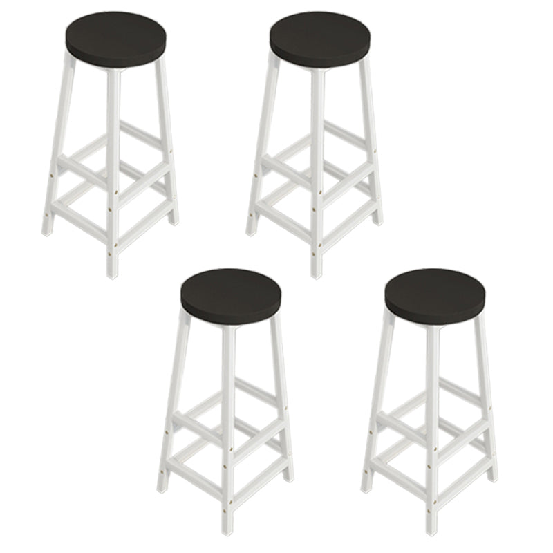 Industrial Rectangle Wood Counter Table 5 Pieces Bar Table Set for Cafe