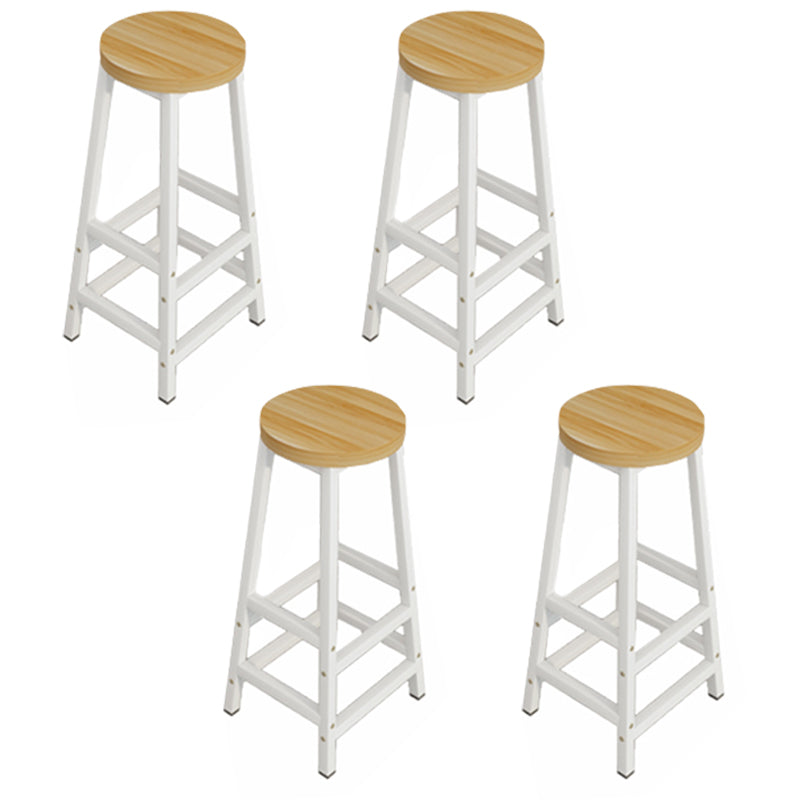 Industrial Rectangle Wood Counter Table 5 Pieces Bar Table Set for Cafe