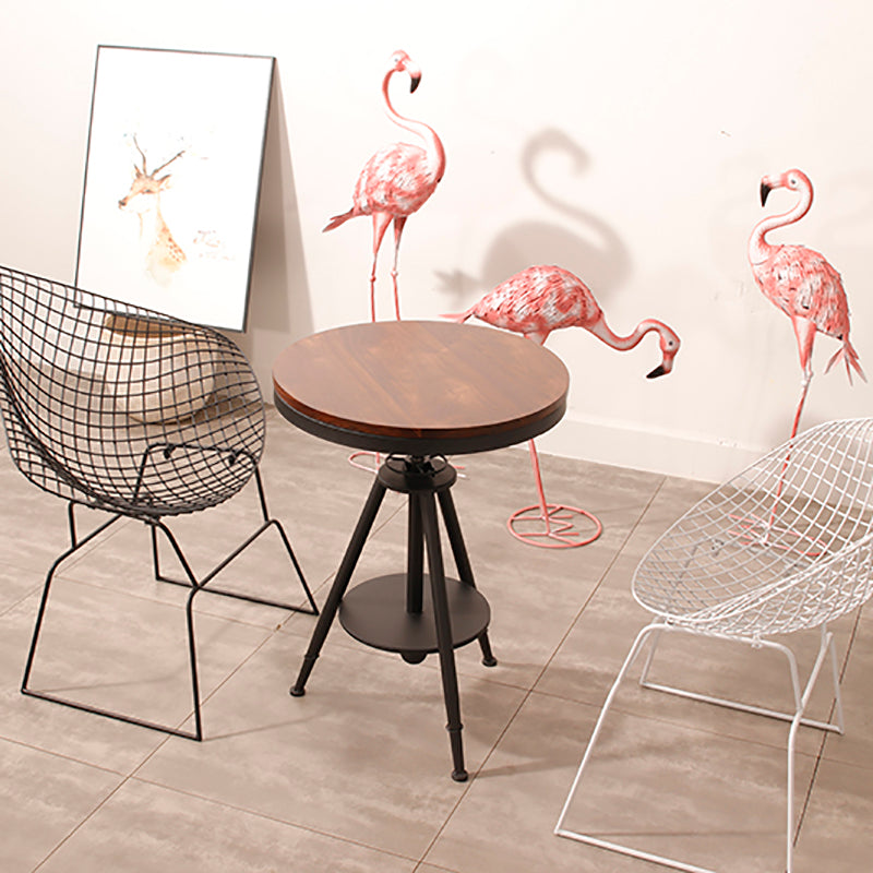 Industrial Black Metal Outdoor Bistro Chair Upholstered Outdoors Dining Chair