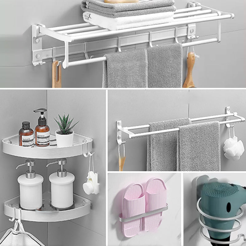 Modern Bathroom Accessories Hardware Set White Metal Bathroom Accessory Kit