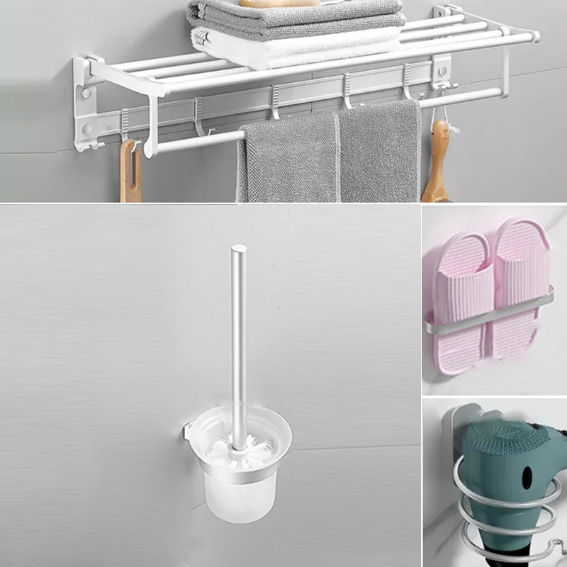 Modern Bathroom Accessories Hardware Set White Metal Bathroom Accessory Kit