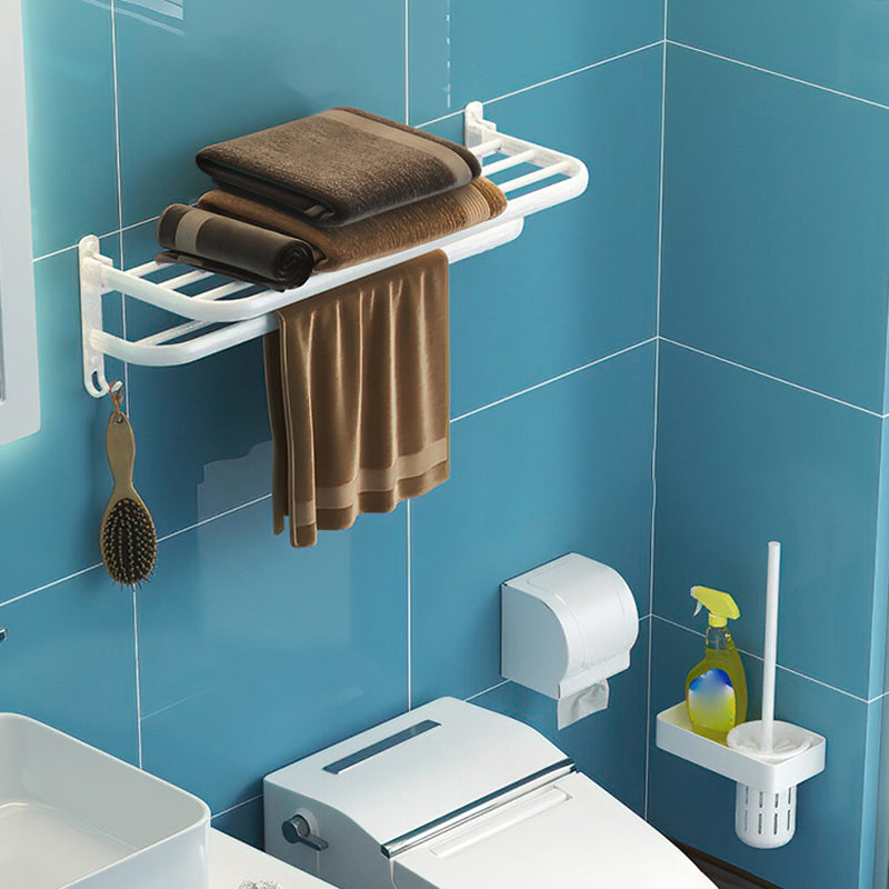 Modern Bathroom Hardware Set White Metal Bathroom Accessory Kit