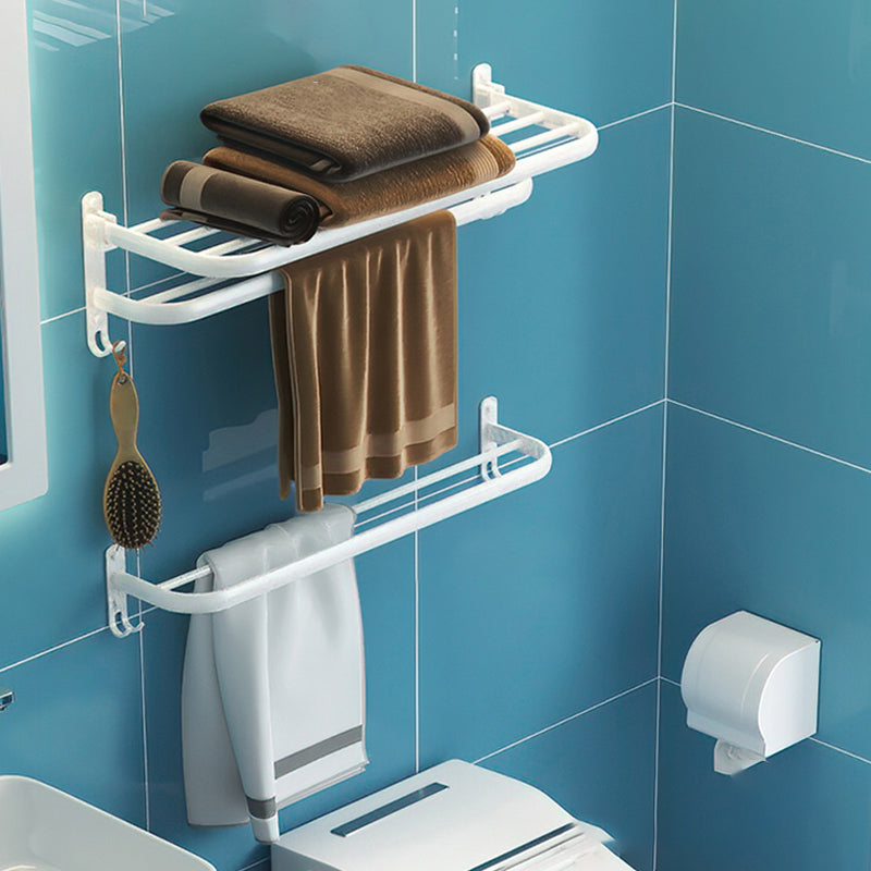 Modern Bathroom Hardware Set White Metal Bathroom Accessory Kit