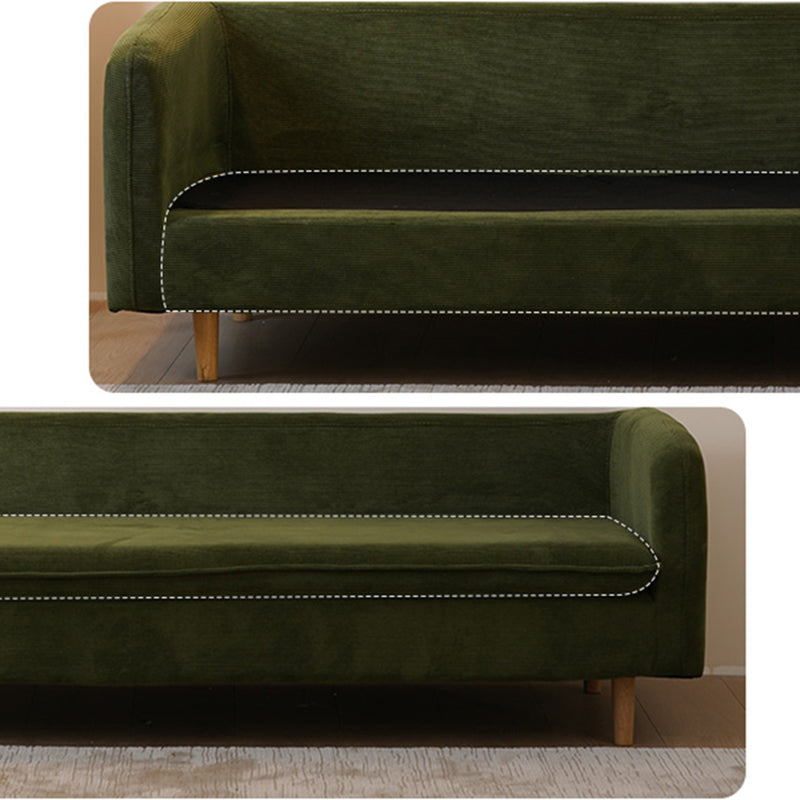 Sewn Pillow Back Sofa Scratch Resistant Living Room Seating with Arm