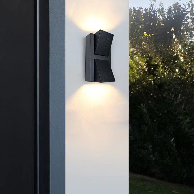 Geometric Wall Mounted Lamp Contemporary Metal Wall Lighting Idea