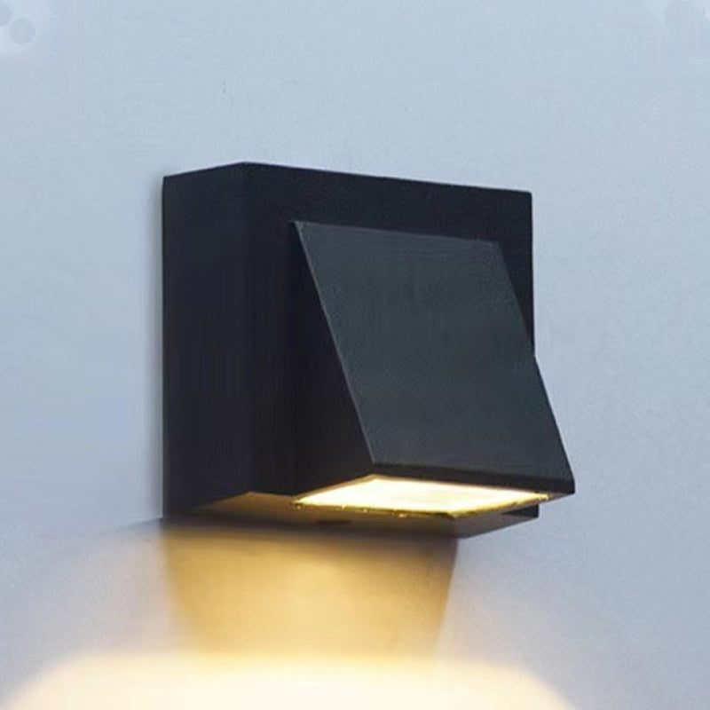 Geometric Wall Mounted Lamp Contemporary Metal Wall Lighting Idea