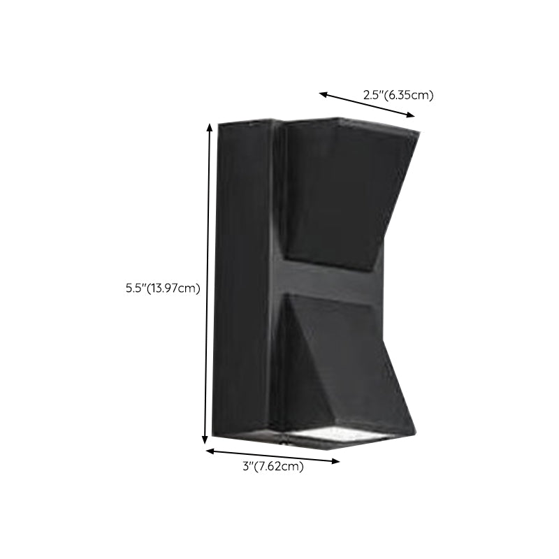 Geometric Wall Mounted Lamp Contemporary Metal Wall Lighting Idea