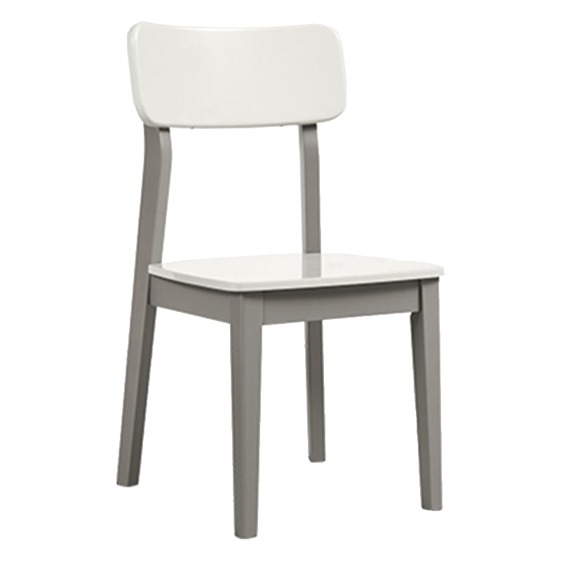 White Rectangular Dinette Table Set 1/5 Pieces Modern Dining Set