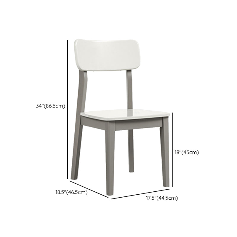 White Rectangular Dinette Table Set 1/5 Pieces Modern Dining Set
