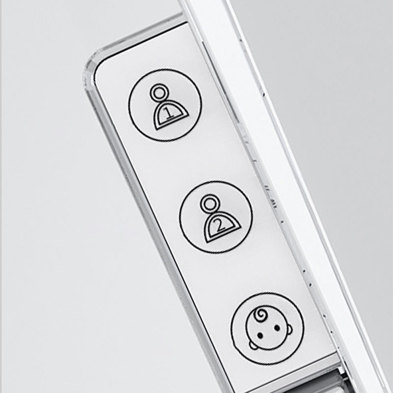 White Smart Toilet Elongated Bidet Seat with Unlimited Warm Water