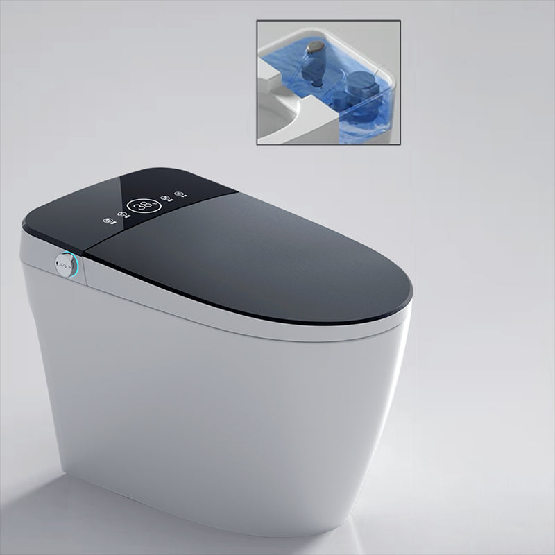 Elongated Floor Standing Bidet Temperature Control Smart Bidet