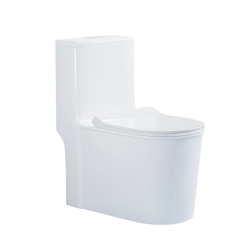 Traditional Floor Mounted Flush Toilet One Piece Toilet Siphon Jet Toilet