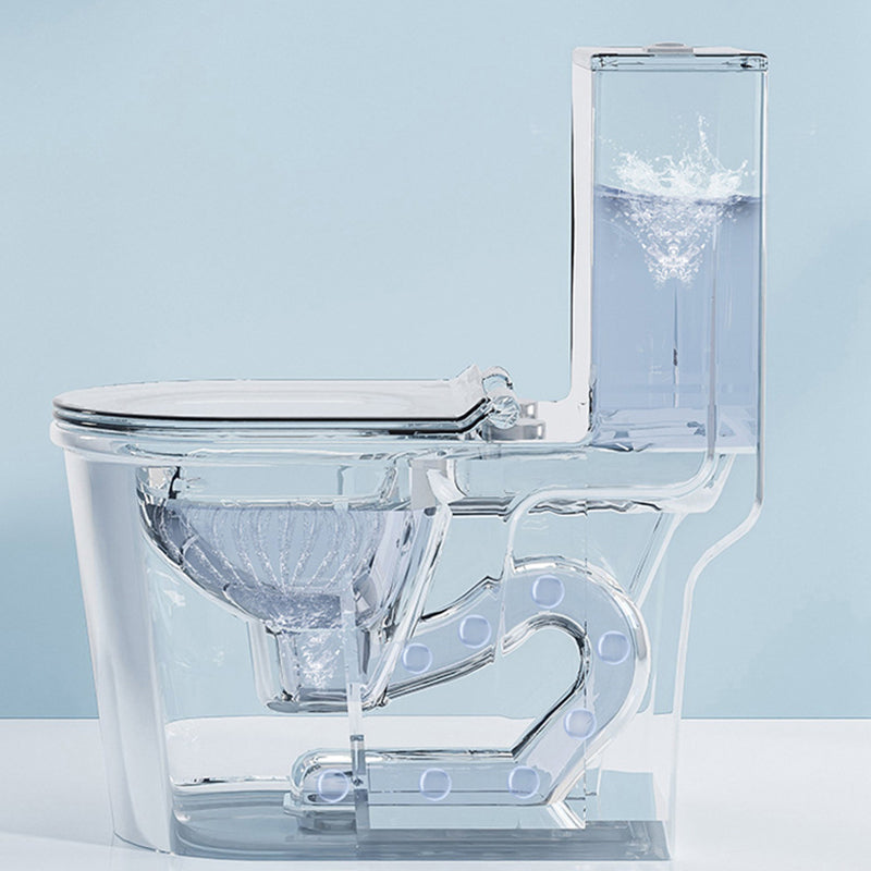 Traditional Floor Mounted Flush Toilet One Piece Toilet Siphon Jet Toilet