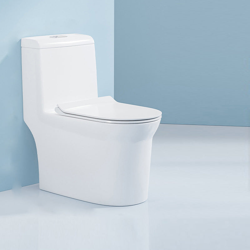 Traditional Floor Mounted Flush Toilet One Piece Toilet Siphon Jet Toilet