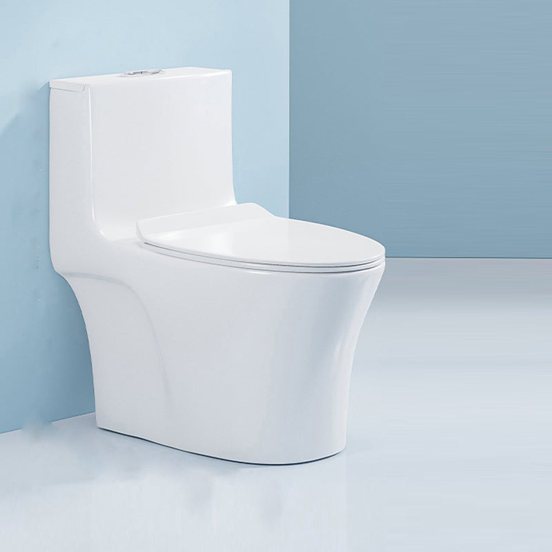 Traditional Floor Mounted Flush Toilet One Piece Toilet Siphon Jet Toilet