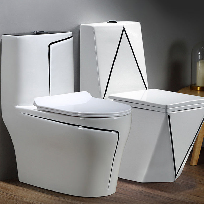 Floor Mounted Porcelain Urine Toilet Traditional Siphon Jet Flush Toilet