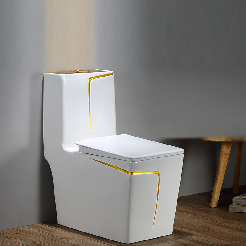 Floor Mounted Porcelain Urine Toilet Traditional Siphon Jet Flush Toilet