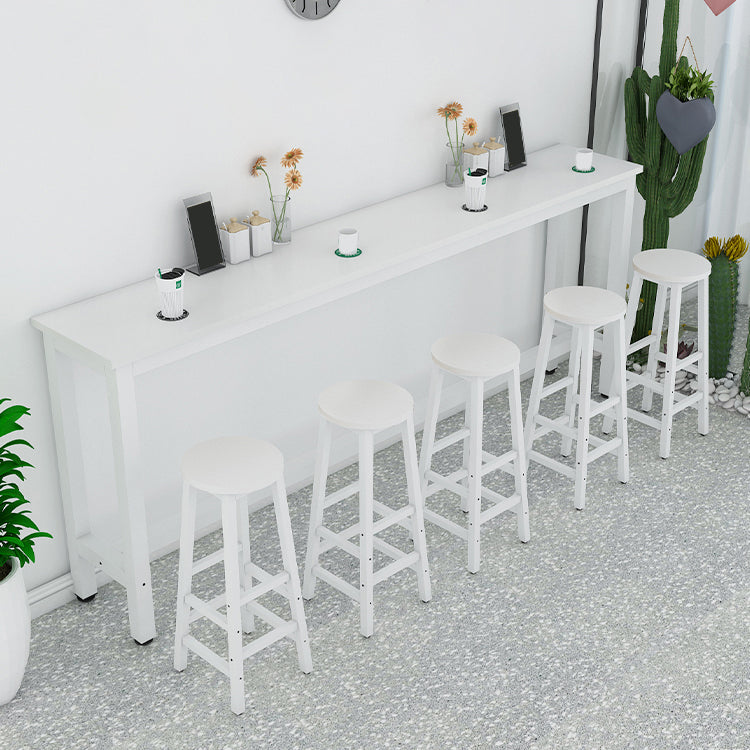 Contemporary Indoor Bar Dining Table Rectangle Counter Table